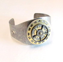  The Steamcuff   Ooak Steampunk Industrial Unisex Wrist Cuff