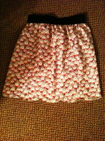 Scalloped Hem Skirt