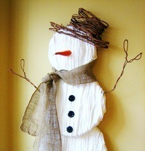 Cute Yarn Snowman