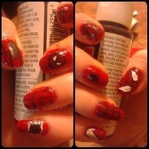 Spiderman Nails