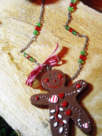 Gingerbread Men Necklaces!