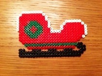 Hama Bead Christmas Sleigh