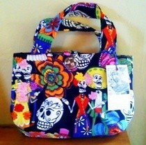 Day Of The Dead Fabric Tote
