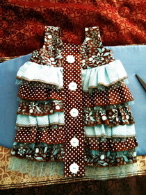 Button Ruffle Dress Or Top
