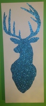 Sparkly Reindeer Canvases