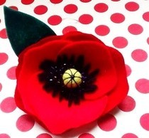 Pretty Poppy Brooch