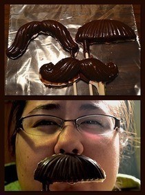 Chocolate Mustaches 