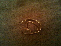 Wire Heart Finger Ring Diy
