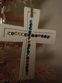 Crystal Cross Ornament