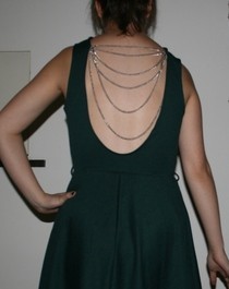 Low Back Dress With Chains