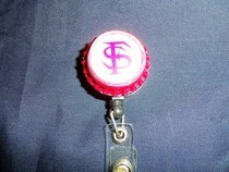 1 In Round Retractable  Id Badge With Photo Image 