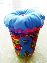 Autism Recogntion Sewing Pin Cushion