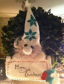 White Santa Claus For Ornaments Tree