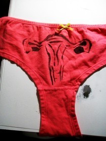 Uterus Stencil Panties