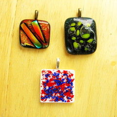 Fused Glass Pendants