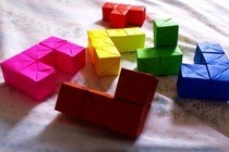 Origami Soma Cube