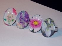 Personalized Cabochon Rings