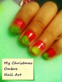 My Christmas Ombre Nails