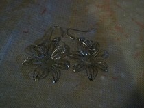 Silver Flower Earrings