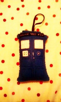 Tardis Felt Tree Decoration