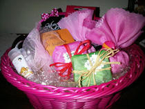 Handmade Beauty Basket: Lip Balms, Soaps And Sachets