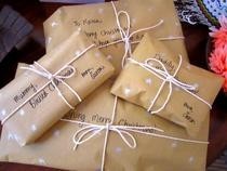 Diy Brown Paper With Silver Snowflakes Wrapping Paper