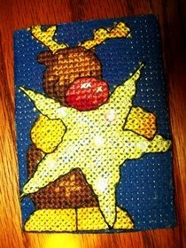 Christmas Cross Stitch Atc Or Ornament