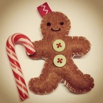 Felt Ginger Bread Ornaments
