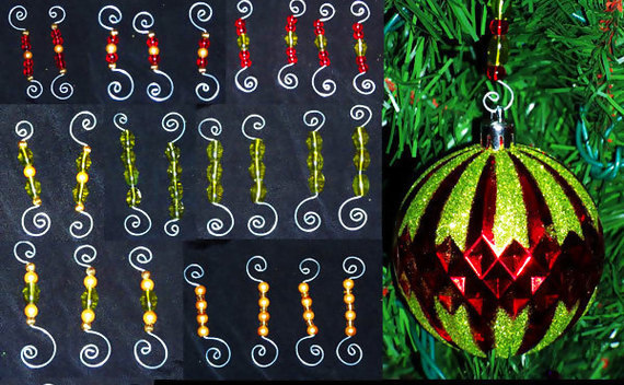 Beaded Ornament Hooks