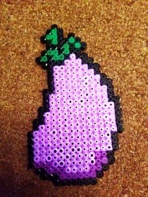 Hama Bead Eggplant
