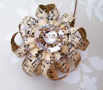 Sheet Music Ornament