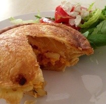 Pumpkin, Fetta And Pine Nut Pies