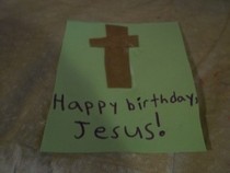 Birthday Card For Jesus