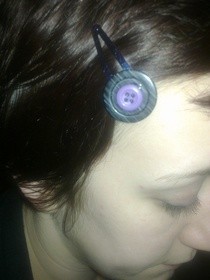 Cute Button Hair Clips
