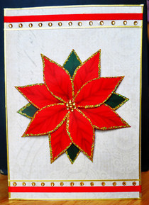 Poinsettia Christmas Card
