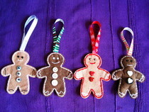 Christmas Gingerbread Men Hanging Tree Decorations