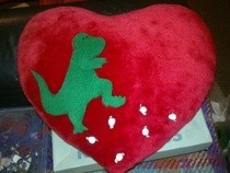 I <3 Dinosaurs Pillow