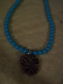 "Rope" Button Necklace
