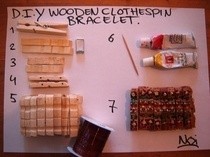 Diy Wooden Clothespin Bracelet