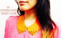 Diy: Leather Studded Collar (Detachable) 