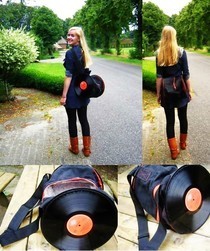 Make A Purse From Vinyl Records
