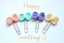 Crocheted Bow Bookmark