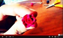 Made A Rose With Fimo