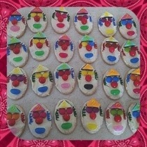 Clown Face Biscuits 