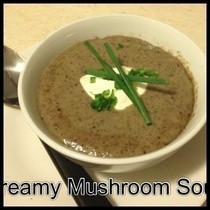 Creamy Low Fat Mushroom Soup