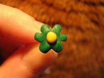 Simple And Quick Fimo Flower Earrings