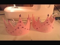 Felt Crowns For Two Little Princess