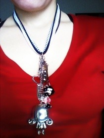 Keychain N Cluster Pendant