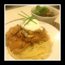 Low Fat Beef Stroganoff 
