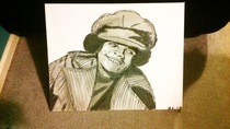Painting Michal Jackson Younger Days